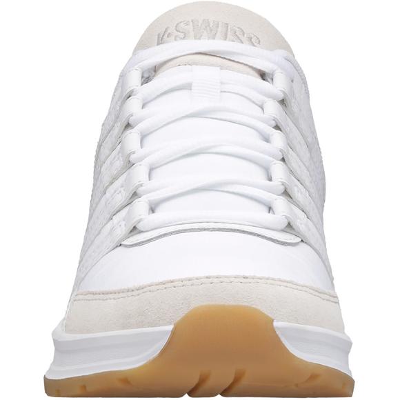 K-Swiss Mens Vista T White Faux Leather Lifestyle Trainers Sneakers Shoes NWT - Picture 4 of 5